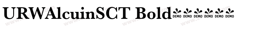 URWAlcuinSCT Bold字体转换